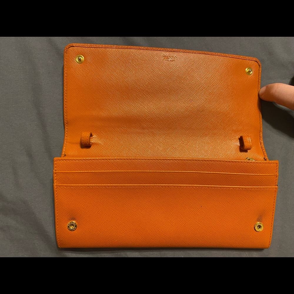 Prada saffiano lux leather continental wallet - Picture 3 of 5